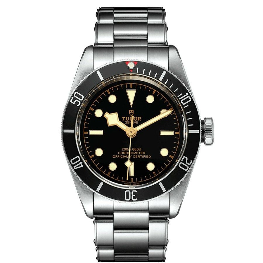 Bijoux Tudor Homme | Montre Tudor Black Bay Automatique Lunette Noire Cadran Noir Bracelet Acier 41 Mm